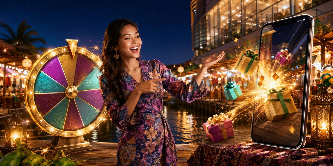 Lucky draw bertemakan batik Malaysia menggambarkan identiti budaya tempatan platform soi55